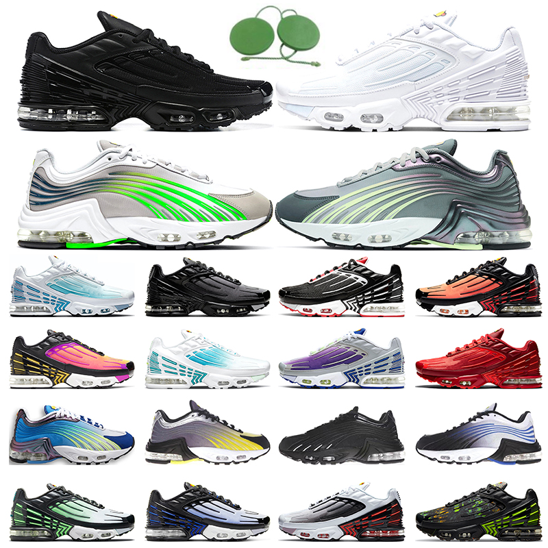 

2021 air max plus 2 3 airmax men women running shoes triple black white purple nebula aqua laser blue ghost green iron man obsidian trainers