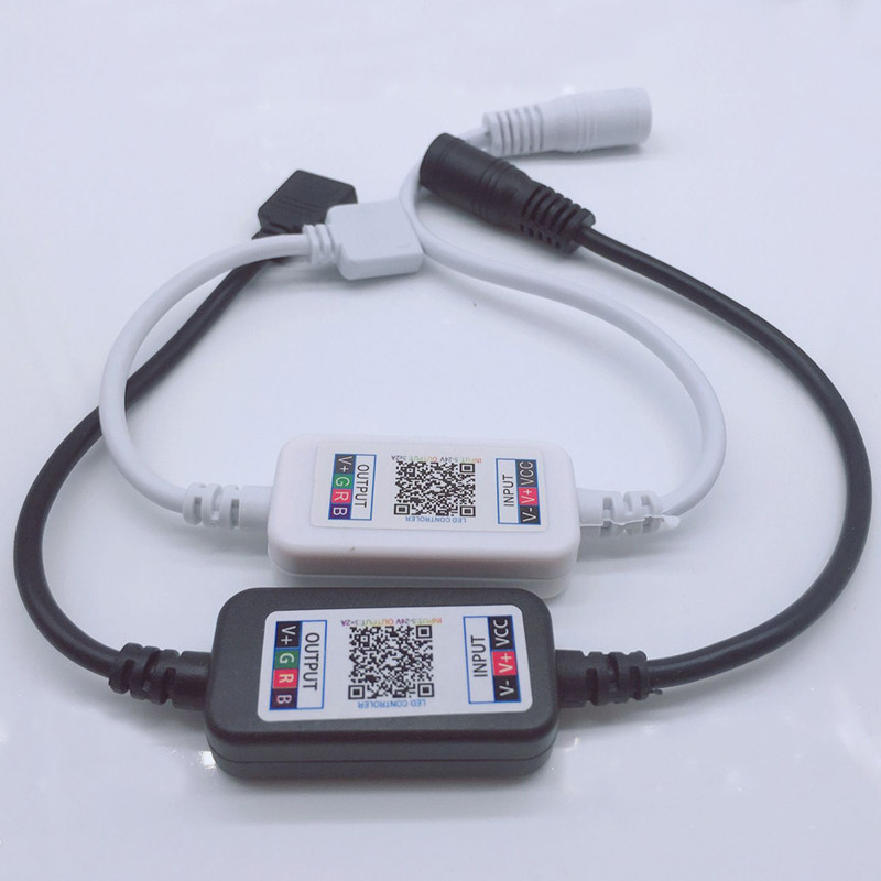

DC 12V 24V RGB Led Controller APP Bluetooth rgbs Music Controllers For Leds Strip Light 5050 4 Pin Mini Control 5V-24V