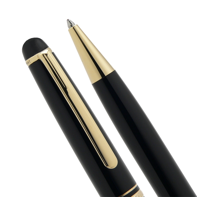 

High quality Msk-163 Black Resin Ballpoint pen Stationery office school supplies Luxury Writing Rollerball pens with Serial Number, As picture shows