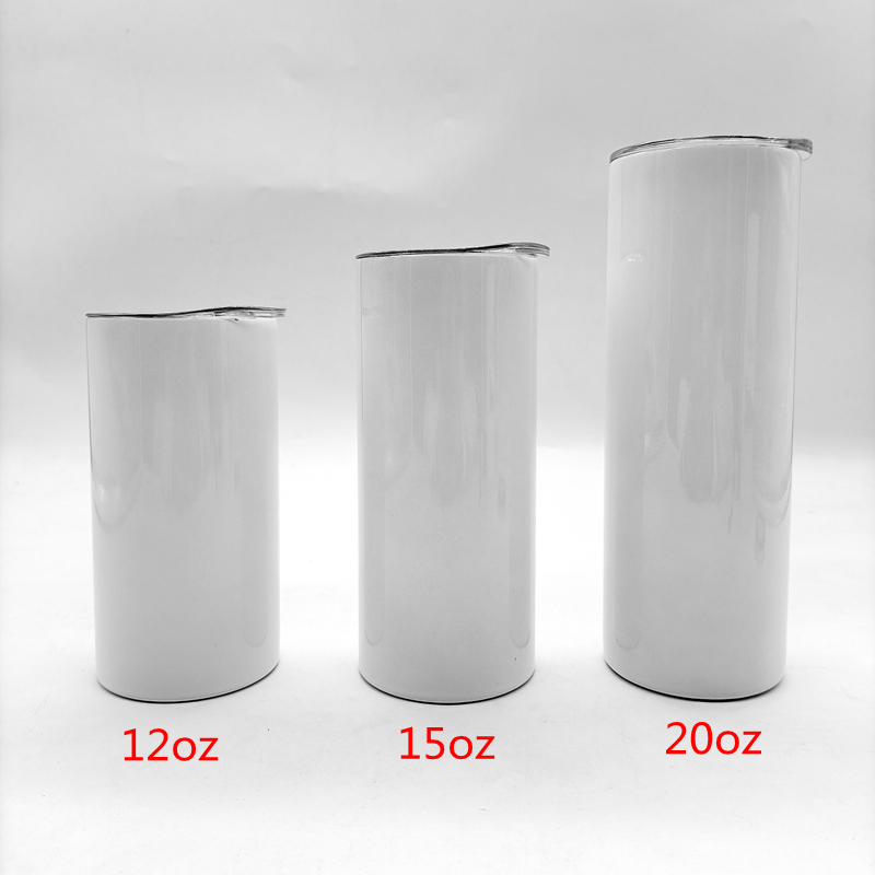 

DIY Sublimation Tumbler Blank 20oz Stainless Steel Insulated Tumblers Straight Cups Beer Coffee Mugs In Stock YFAB2301, Black