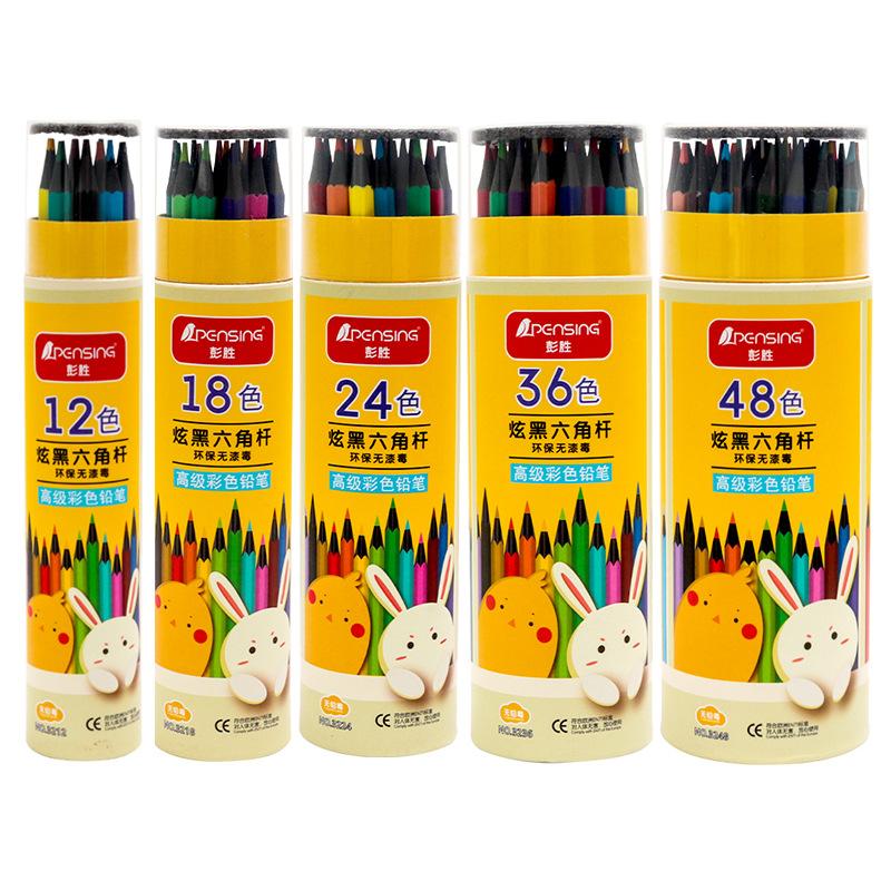 

Cartoon Animal Colored Pencils Students Draw Stationery Multicolor Environmentally Friendly Oily Lead
