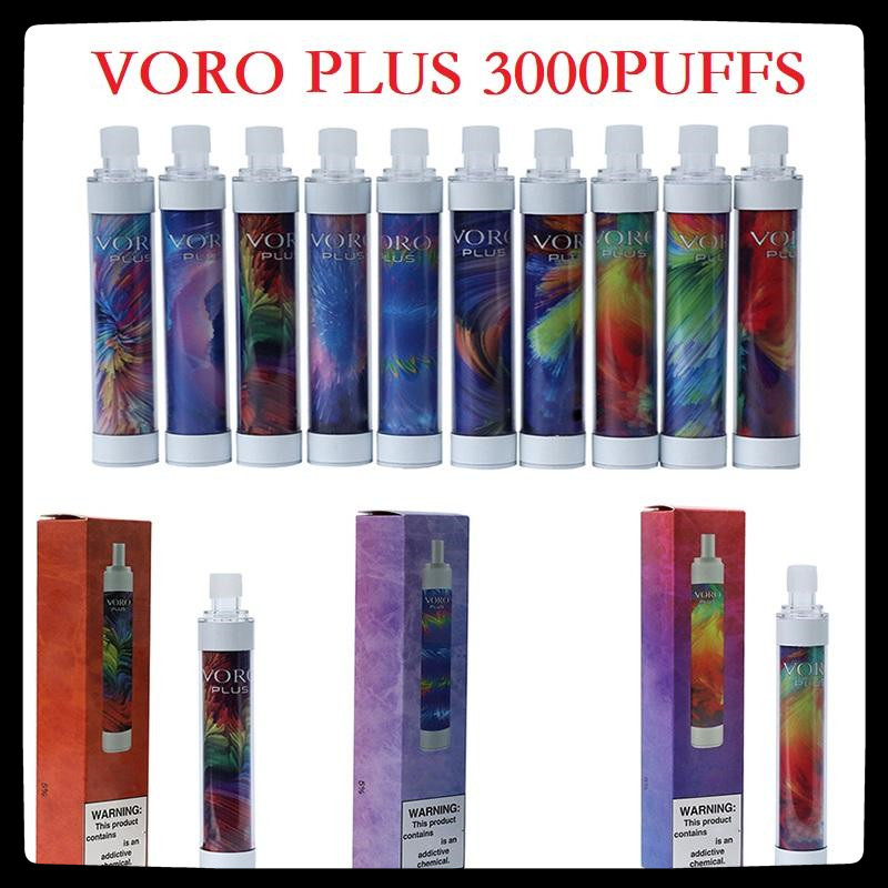 

Voro Plus Rechargeable Disposable Vape Pen E Cigarette Device with RGB Light 650mAh Battery 4.8ml Cartridges Prefill 3000 Puffs vs randm daz