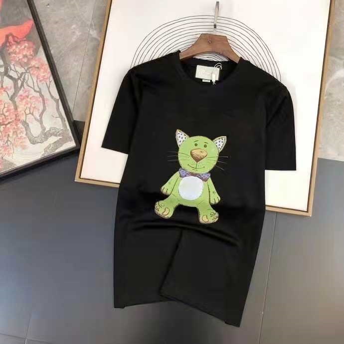 

Boutique Promotion!2021 Mens Designer T Shirt Fashion Tshirts Men and Women Short Sleeve Top Summer Brand Tees Shirts, White;black