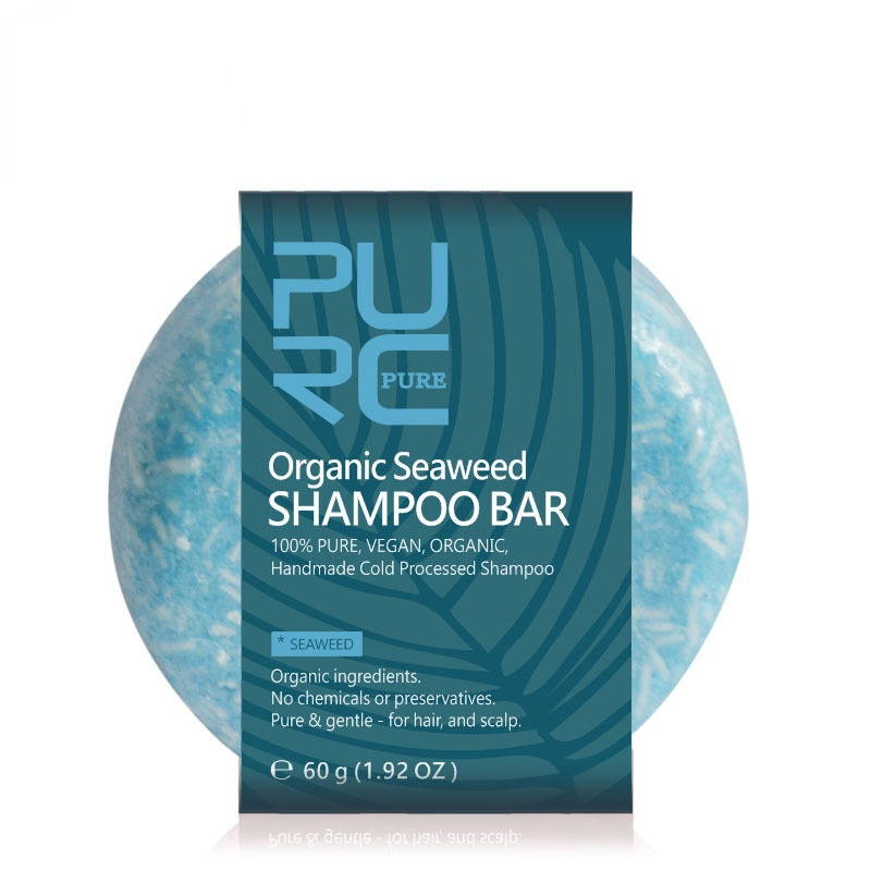 

Vegan and Seaweed Handmade Cold Processed No Chemicals Natural Hair Shampoo Soap