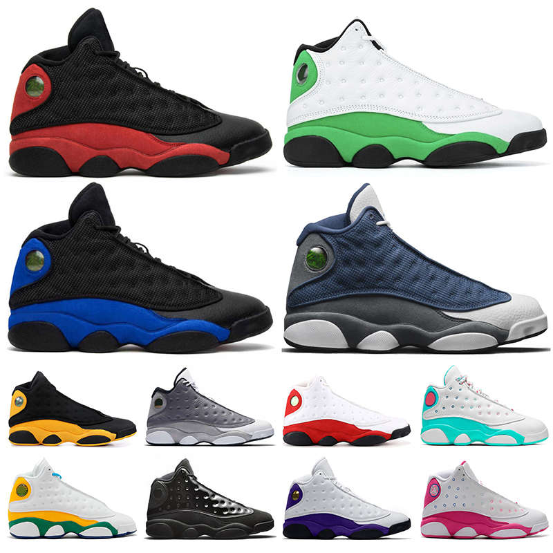 

2020 Top Quality JUMPMAN Lucky Green Flint 13 13s Hyper Royal Bred womens mens basketball shoes Chicago Playground trainers sneakers, Item7 lakers court purple 40-47
