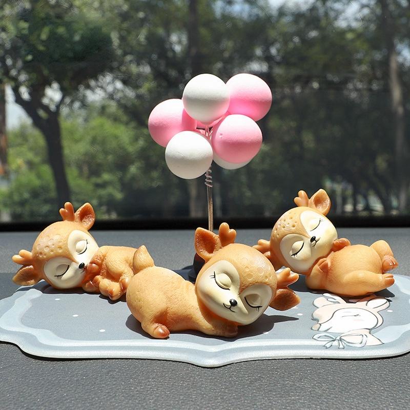 

Interior Decorations For Car Decoration Creative Small Sika Deer Christmas