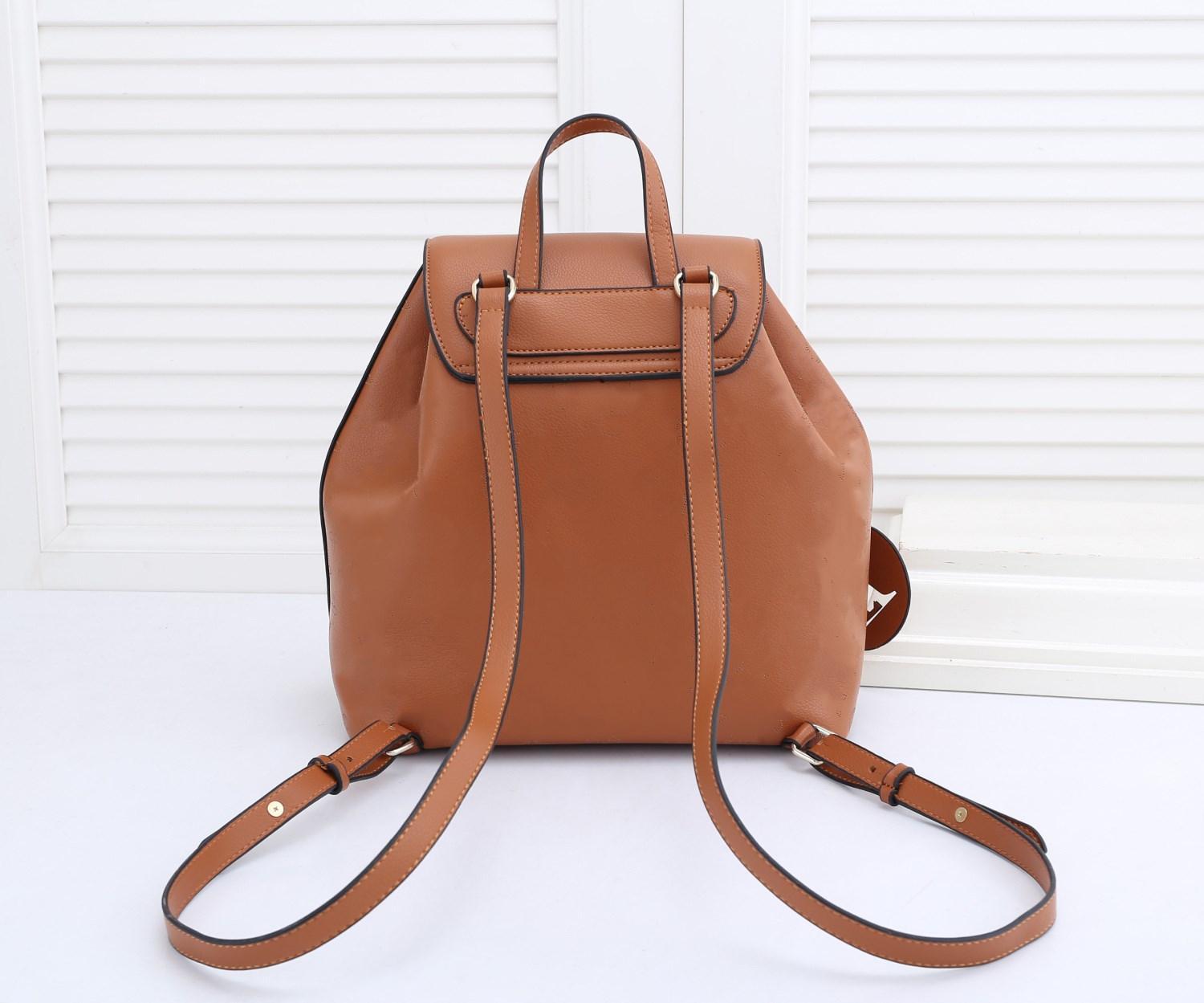 

2021 Luxury Women Purses Handbags Fashion Designers Backpacks School Bags Shoulder Bag Classic Student Bags Embossed Flowers L2101, Black