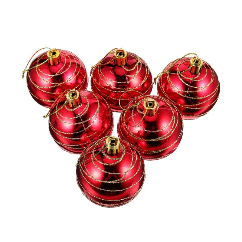 

Party Decoration 1 Set 6 Pcs 6CM Christmas Tree Decorations Creative Pendants