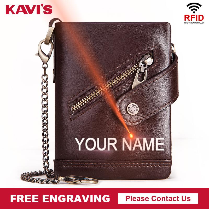 

Free Engraving Genuine Leather Vintage Men Wallet Coffee Coin Purse Small Card Holder Male Money Walet Rfid Portomonee Wallets, Red;black