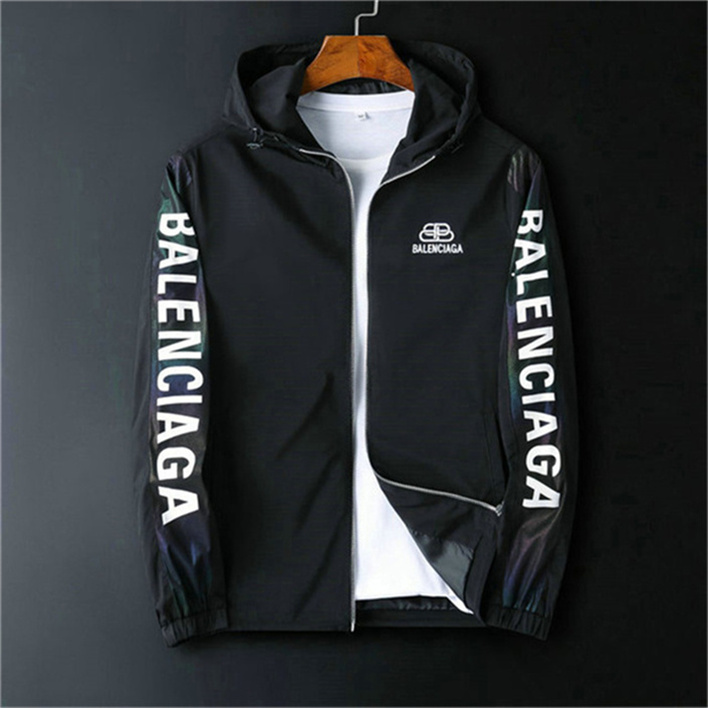 

Spring And Autumn Clothes Men Jacket Outwear Hooded Wadded Coat Slim Parka Hip Hop Mens Fashion PrintedAsian code M-3XL VN2, Black;brown