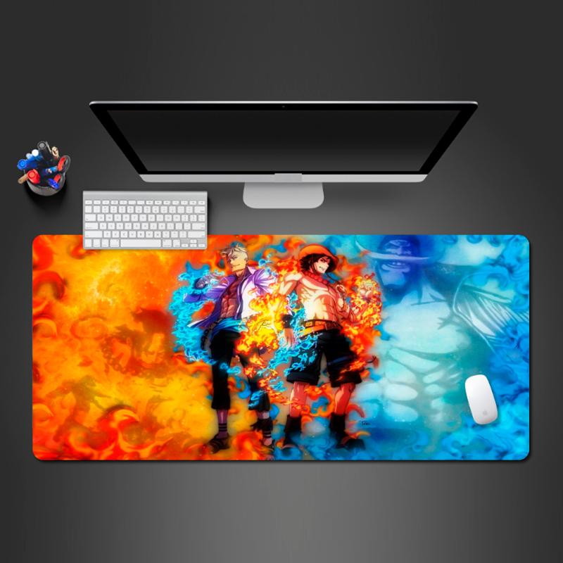 

Mouse Pads & Wrist Rests Ice And Fire Super Selling Anime One Piece Game Pad PC Laptop Keyboard Big Table Halloween Gifts
