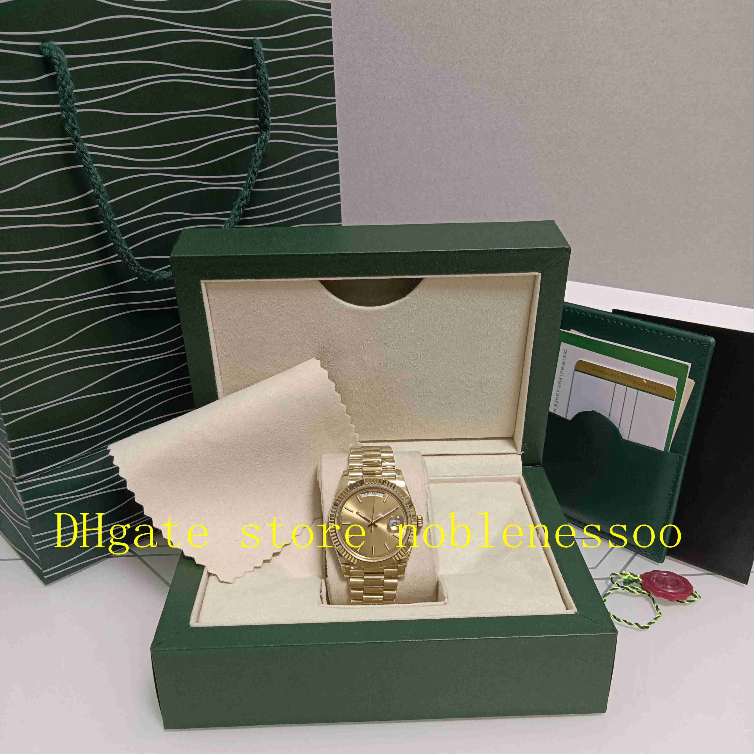 

Real Photo With Original Box BP Factory Watch Men's 40mm 228238 18K Gold Roman Champagne Dial Asia 2813 Movement Automatic Mechanical Mens Watches, 01