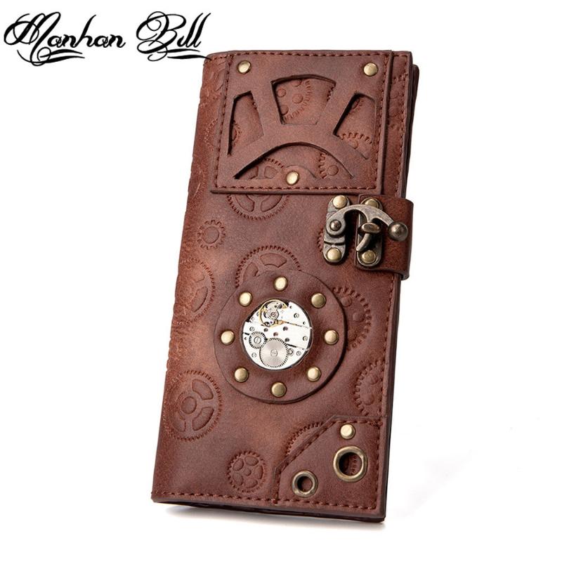 

Wallets Steam Age Retro Design Ladies Wallet Clutch Coin Purse, Red;black