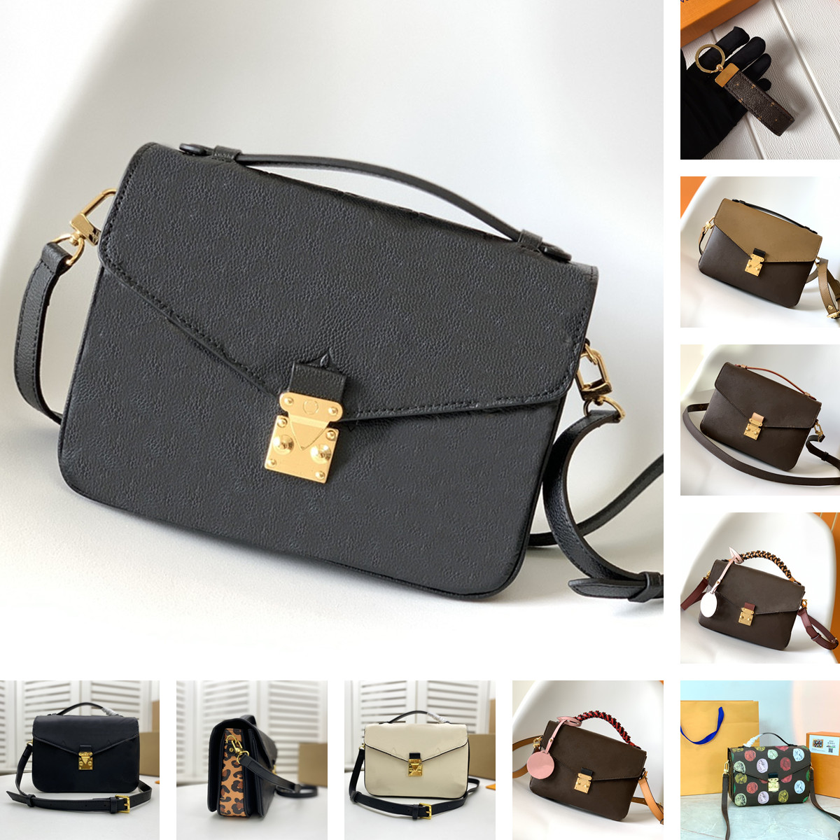 

New pattern Fashion L Leather Shoulder Bags women famous casual designer Messenger Bag Women Cross Body chain Bag Handbags Satchel Purse Cosmetic Bags, A10 key chain