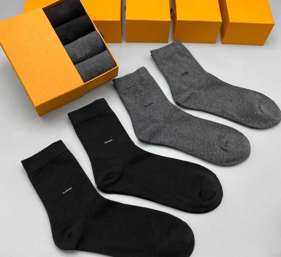

Mens Socks Letter Printing Cotton Causal Long Stockings Paris Style Couple Spring And Summer 2 Color Boutique Gift Box, Multi
