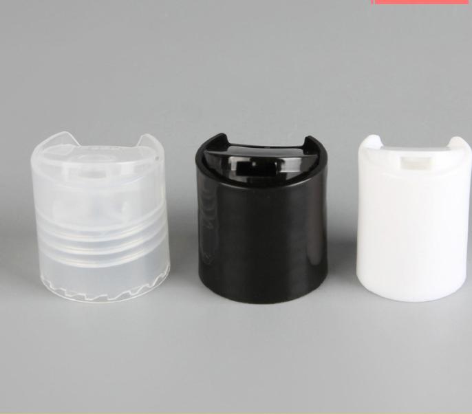 

2021 20/410 24/410 Black / White / Transparent Plastic Disc Top Cap , High Quality Cap For Bottle ( 100 PC/Lot )