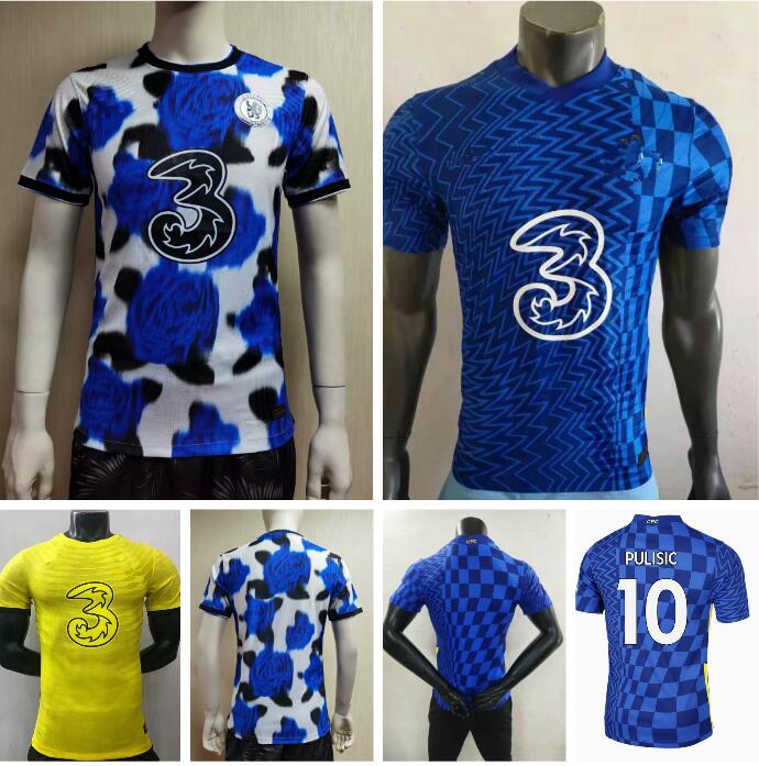 

player version CFC 21 22 soccer jersey PULISIC ZIYECH HAVERTZ KANTE WERNER ABRAHAM CHILWELL MOUNT JORGINHO 2021 2022 GIROUD football shirt, Black;yellow
