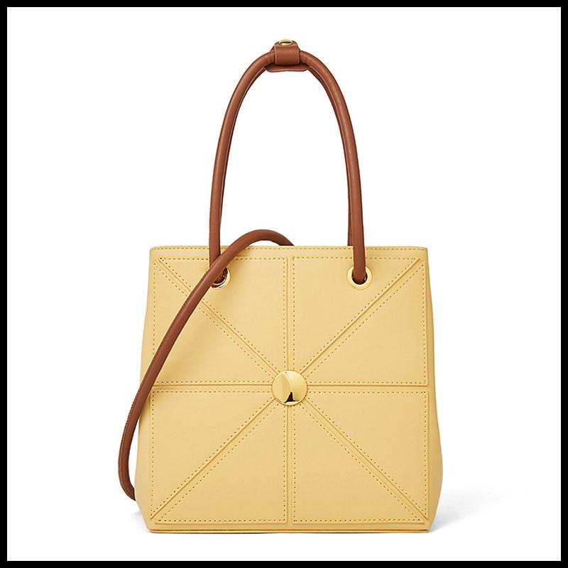 

Duffel Bags Coated Cowhide Leather Solid Color Women Square Handbag Fashion Simple Large Capacity Crossbody Bag For Ladies