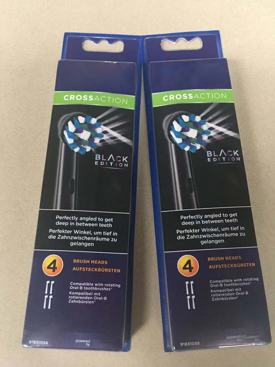 

High Quality Replacement Heads For Electric Toothbrush 50-4black 4pcs Per Pack Oral Hygiene Cleaning