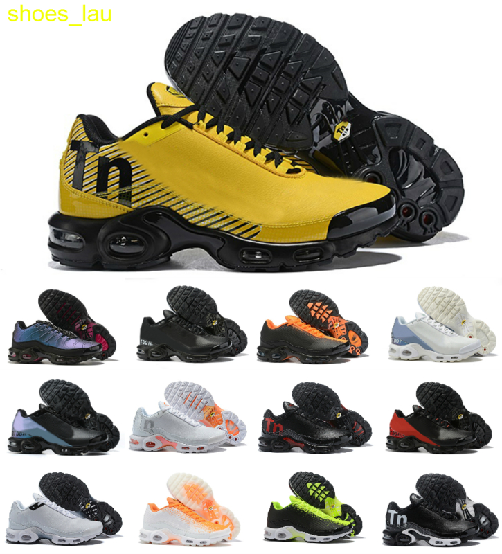

2021 High Quality Mercurial PLUS TN Ultra SE Running Shoes Triple Black White University Red Blue Breathable Mesh Sport Chaussures OG Mens