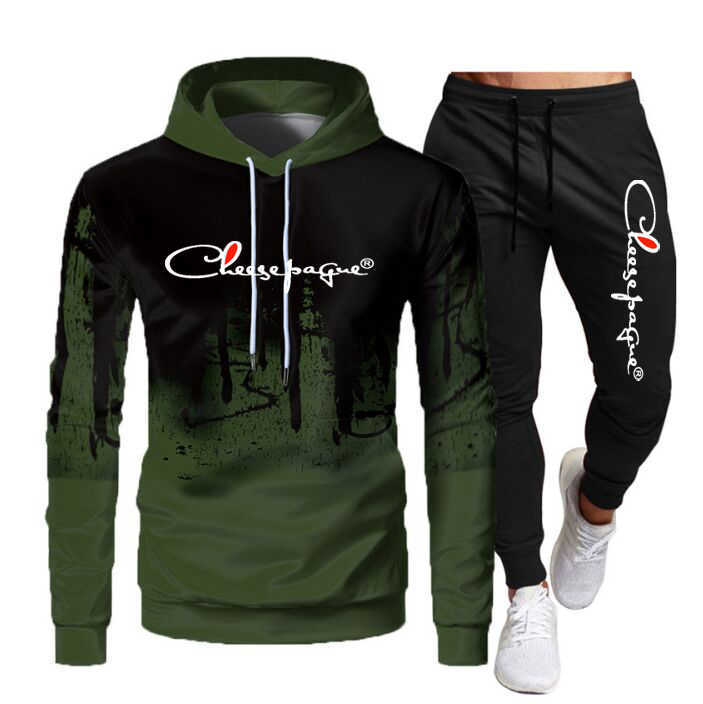 

2022 Men' Women' Tracksuit Hoodies+Pants Jogging Sweatpants Sets Winter Fleece Jogger Sports Suit Sweatshirt Pullover Fashion