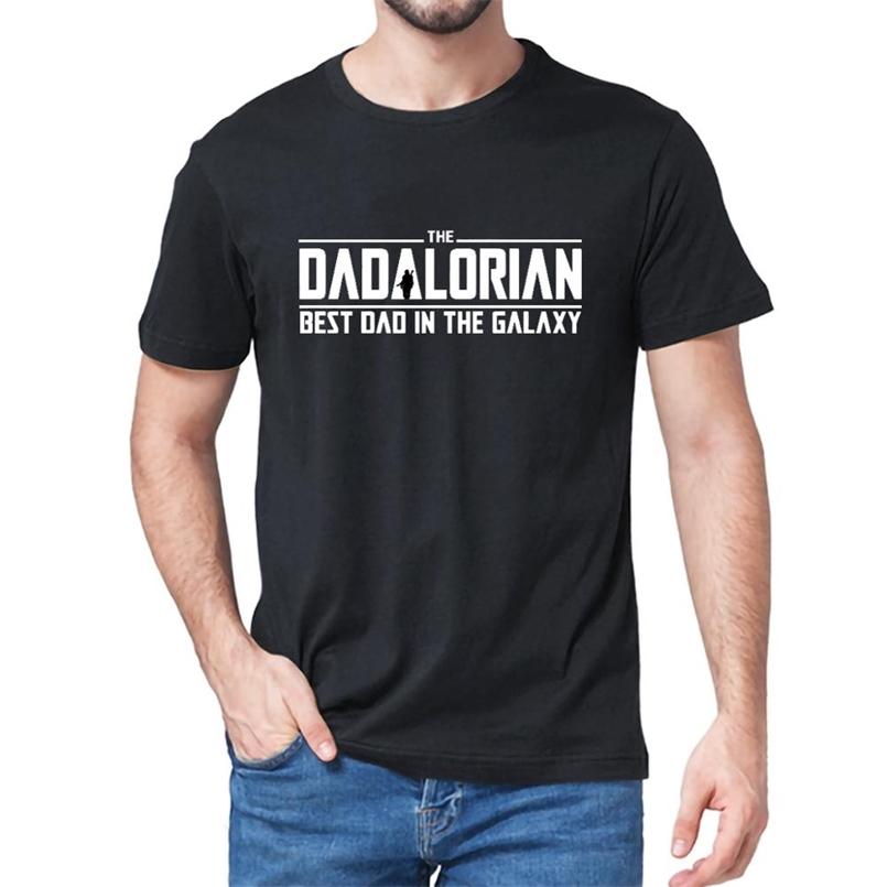 

Unisex 100% Cotton The Dadalorian Dad in Galaxy Funny Men's T-Shirt Women Soft Top Tee Gift Sweatshirt 210707, No logo