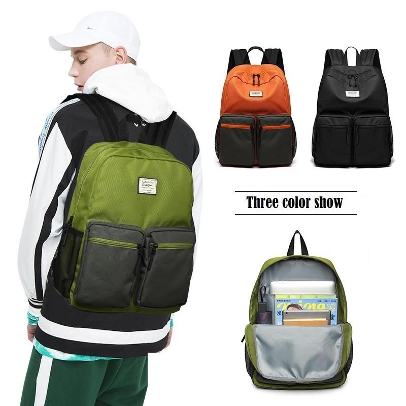 

Backpack Women Waterproof Mochila Feminina Rugtas Zaino Donna Korean Style School Bag For Boys Backbag Travel Plecak Men, Orange