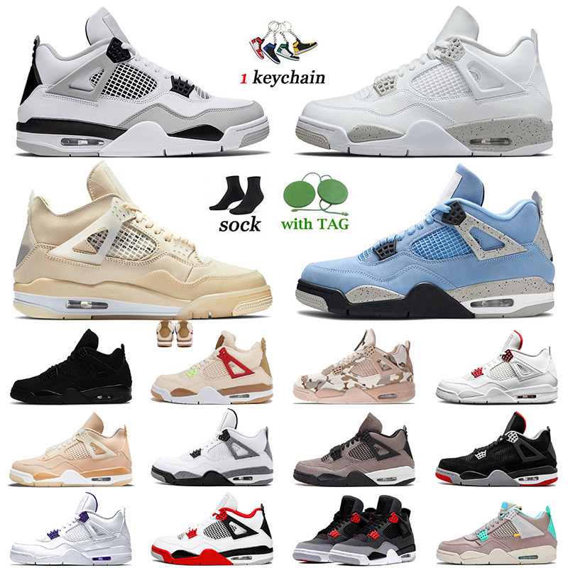 

Newest Top Basketball Shoes White Oreo Sail 4 4s Mens Women Jumpman University Blue Military Black Cat Off Infrared Fire Red Bred Trainers Sneakers Size EUR 36-47, D24 cool grey 40-47
