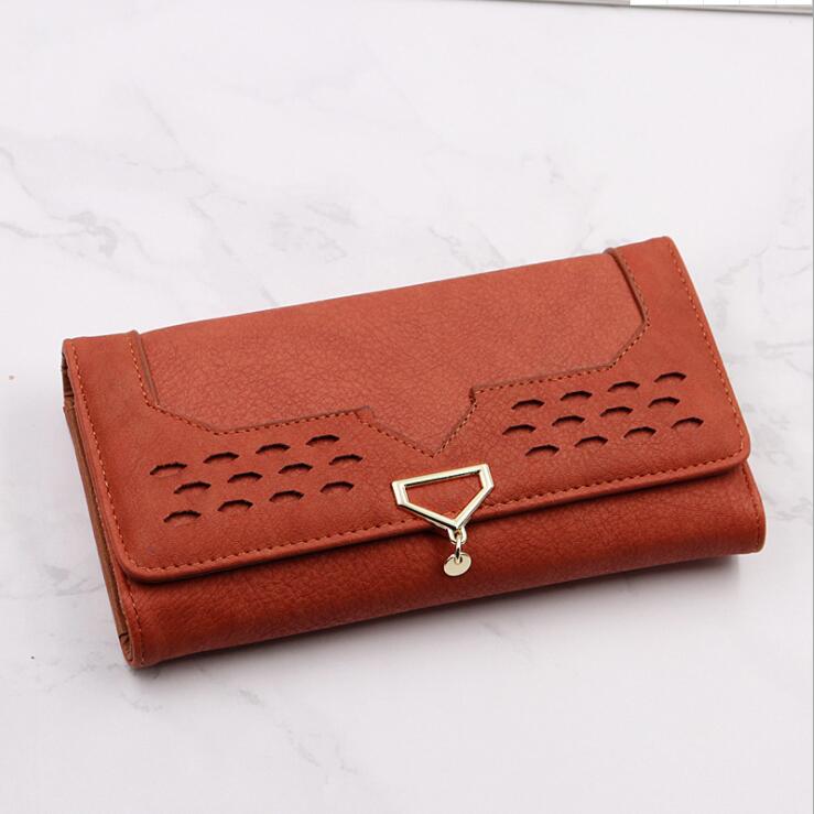 

Factory wholesale leather shoulder bags simple wild folding long wallet street fashions printing storage wallets multi-card fashion leathers women card bag, Red1(boutique box)