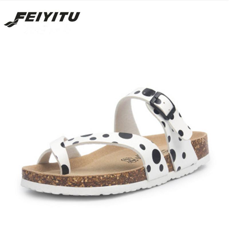 

Slippers FeiYiTu Summer Women 2021 Fashion Beach Flat Flip Flops Outside Couple Slides Ladies Cork Casual Shoes, Black