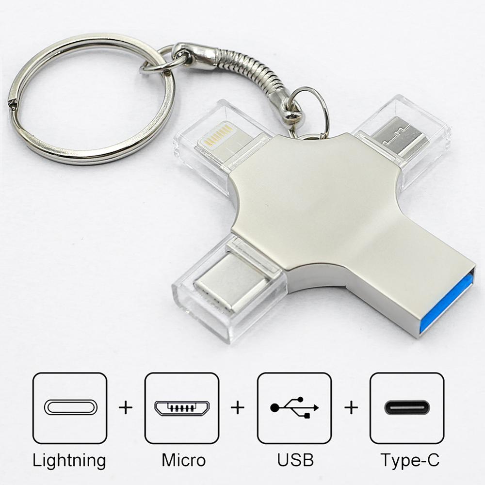

Pen Drive Type c Otg Usb Flash 3.0 For Iphone ipad Android 16gb Pendrive 4in1
