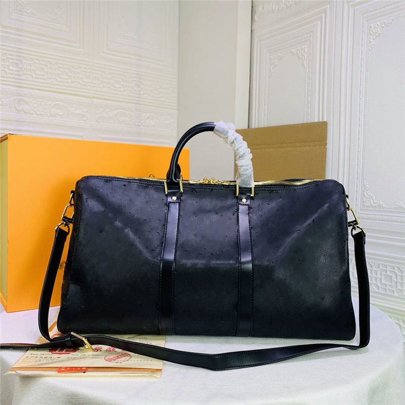 

2021 Keepall 50 Boston Bag Black Handbag Size 50 x 29 22 V-152
