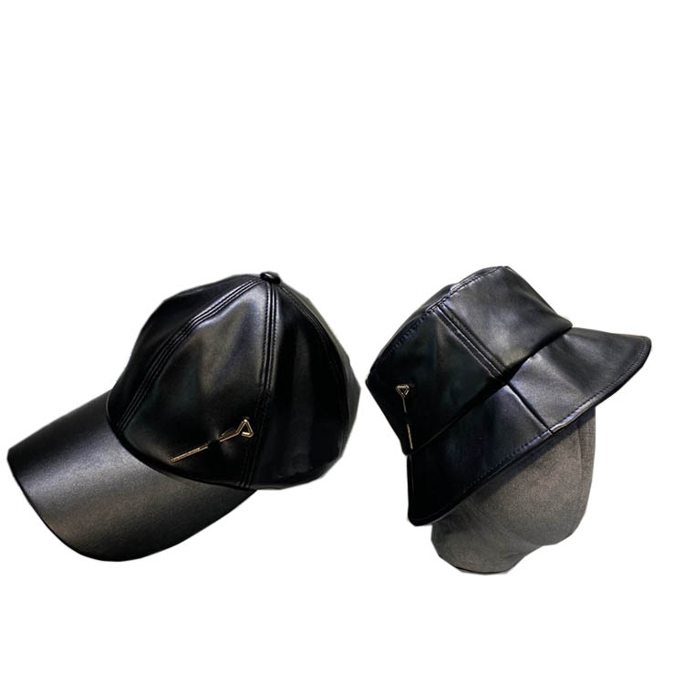 

Fashion Bucket Latest leather letter baseball caps high quality Webbing Fitted Mens Hats Camouflage fisherman winter unisex cotton gift icon hop golf cap dust bag, Black#01