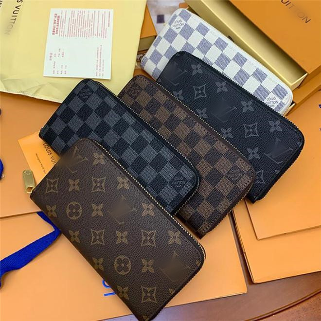 

YSLGGLVLOUISVITTONVUTTON esigners Leather Single Zipper Long Wallets Evening Bags Coin Purse Embossed Clutch Wallet With Box M60017 88, 19