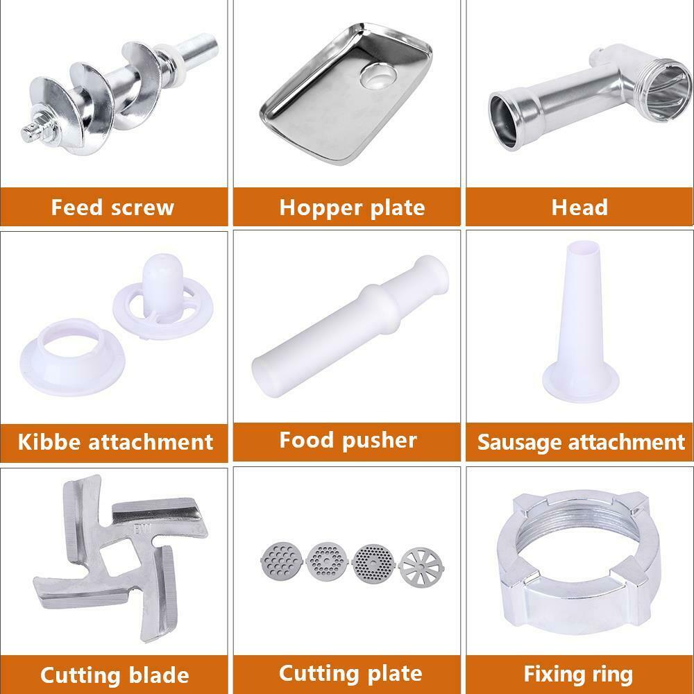 

2800W Electric Meat Grinder Home Kitchen Max Stainless Steel Maker Kit 5 Types