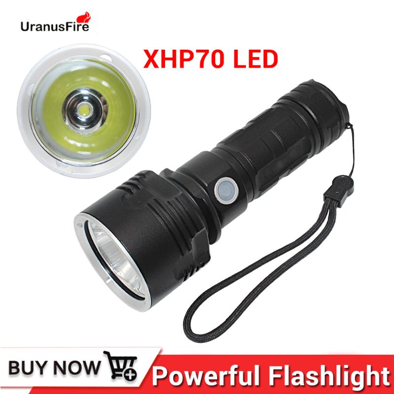 

High Lumens LED XHP70 Most Powerful Torch 26650 USB Rechargeable Lantern Hunting Camping Lamp Flashlights Torches