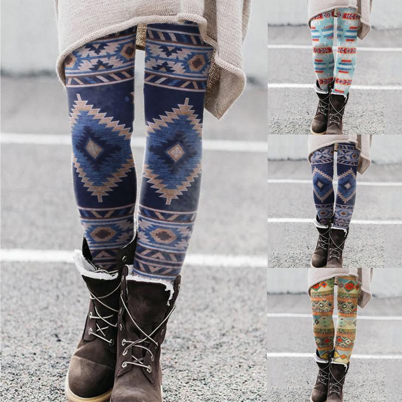 

Women' Leggings Seamless Women Christmas Printed Elastic All Match Slim Long Boot Pants For Fitness Gym Leggins Push Up, Blue