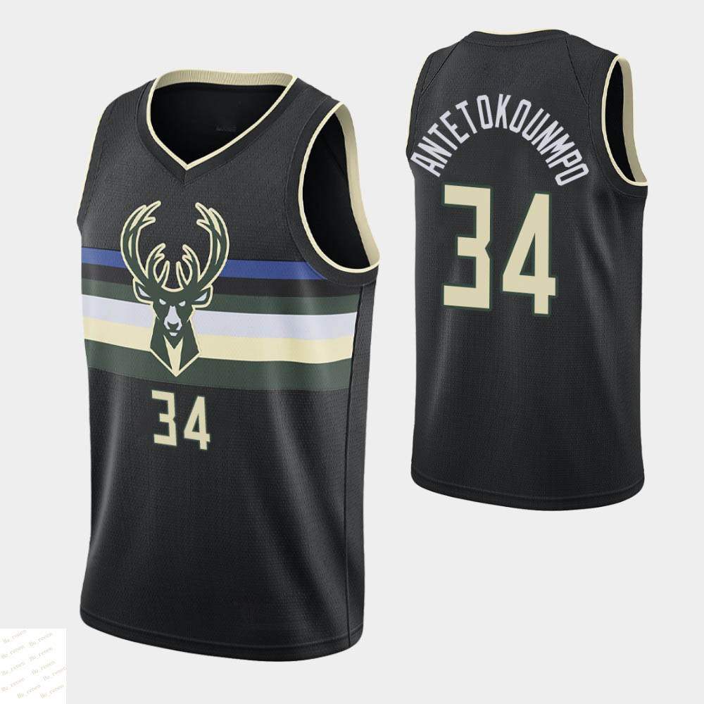 

2020-21 MilwaukeeBucksMen basketball Swingman Jersey Giannis City Antetokounmpo Blue Icon