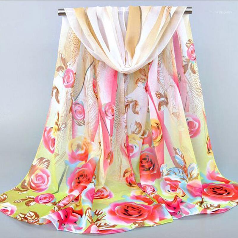 

Scarves Europe America Fashion Printed Chiffon Spring Autumn Cotton Brand Shawl Hijab Scarf For Women 50-155cm1