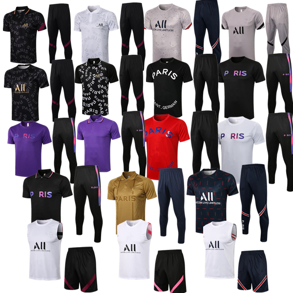 

training suit 21 22 Paris MBAPPE KEAN soccer jersey Maillots de football shirts MARQUINHOS VERRATTI KIMPEMBE Top quality uniforms enfants maillot 999