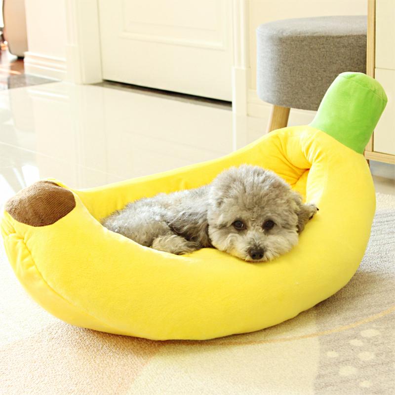 

Winter Banana Pet Dog Bed For Small Medium Large Dogs Warm Cotton Comfortable Puppy Soft Sleeping Cat Sofa Kennels & Pens