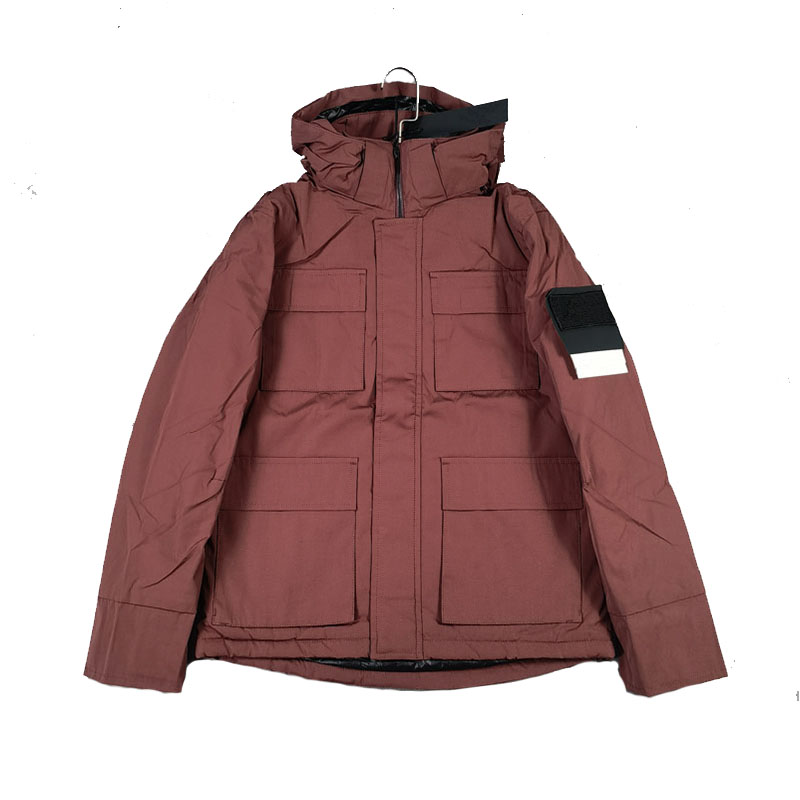 

Men's Jackets Red Color Basic Jacket Men Winter Puff Coats Down Jacket