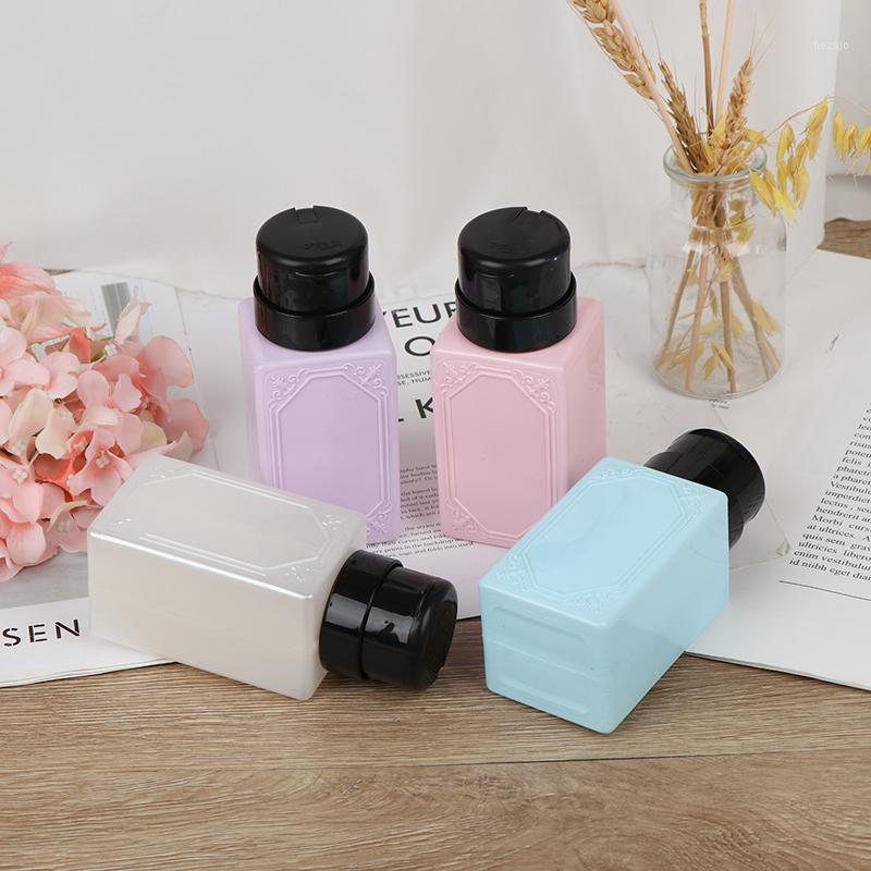

Storage Bottles & Jars 1PCS 210ml Empty Pump Dispenser Nail Polish Remover Bottle Liquid UV Gel Art Clean Acetone