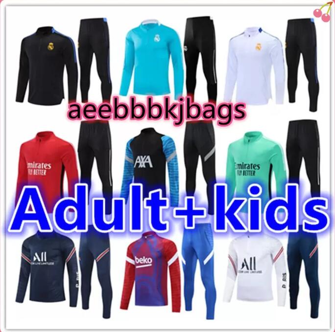 

2021 2022 mens tracksuit kids football kits Real Madrid men training soccer jersey kid tracksuits sets survetement foot chandal futbol