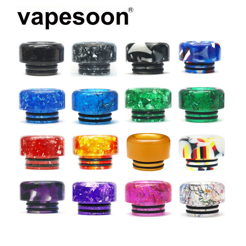 

Colorful Resin 810 Drip Tip for e-Cigarette Vape Vaporizer Ello Duro Atomizer TFV9 TFV12 Prince NRG-S Tank etc