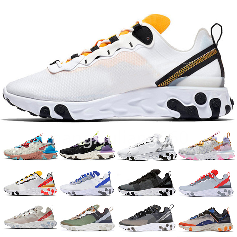 

2022 Quality EPIC React Vision Element 55 87 Shoes Undercover Anthracite Men Women Runners Black Iridescent Sneakers Trainers Sport Shoe, Color 3