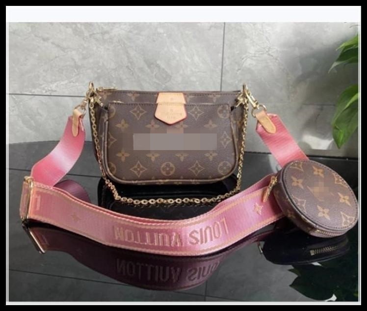 Multi Pochette Accessoires Designers Sac à bandoulière Sac à bandoulière De Luxe Femmes Cuir Sacs à main Pourse Dame avec sac à monnaie