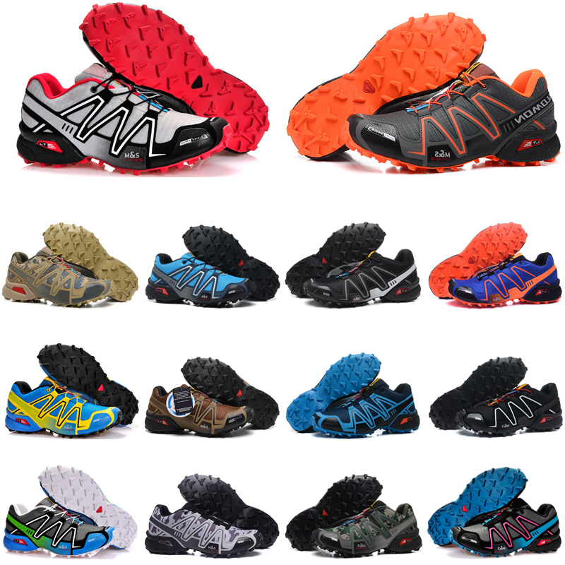 

hotsale speed cross 3 outdoor mens running shoes SpeedCross runner Jogging III Black Green Pink Grey #27 Men Trainers Sports Sneakers chaussures zapatos, Color #25