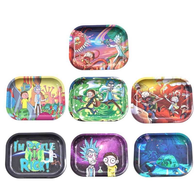 

Metal Tobacco Cigarette Rolling Tray Essential Smoking Holder Trays Smoke Accessories