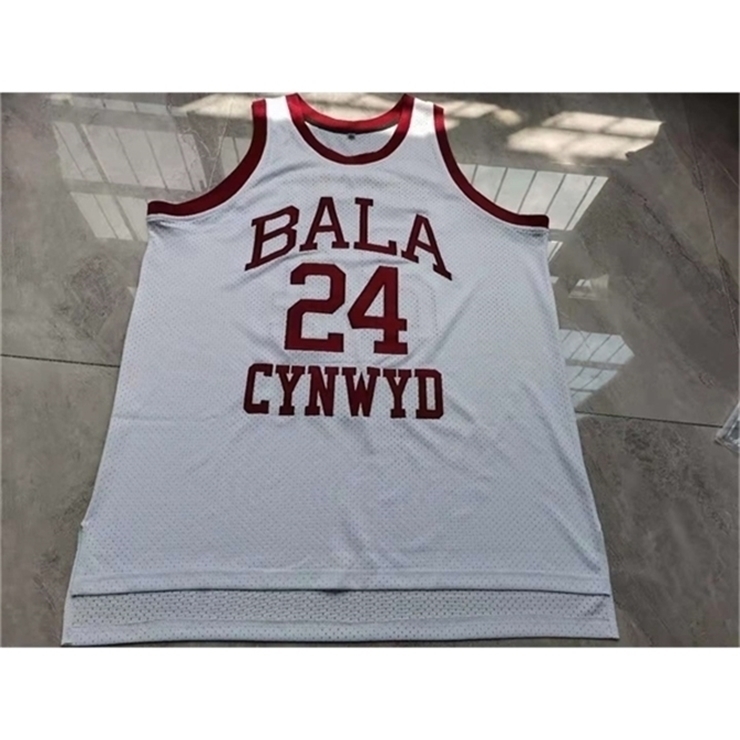 

3740rare Basketball Jersey Men Youth women Vintage BALA CYNWYD K 24 B COLLEGE Size S-5XL custom any name or number, White youth s-xl